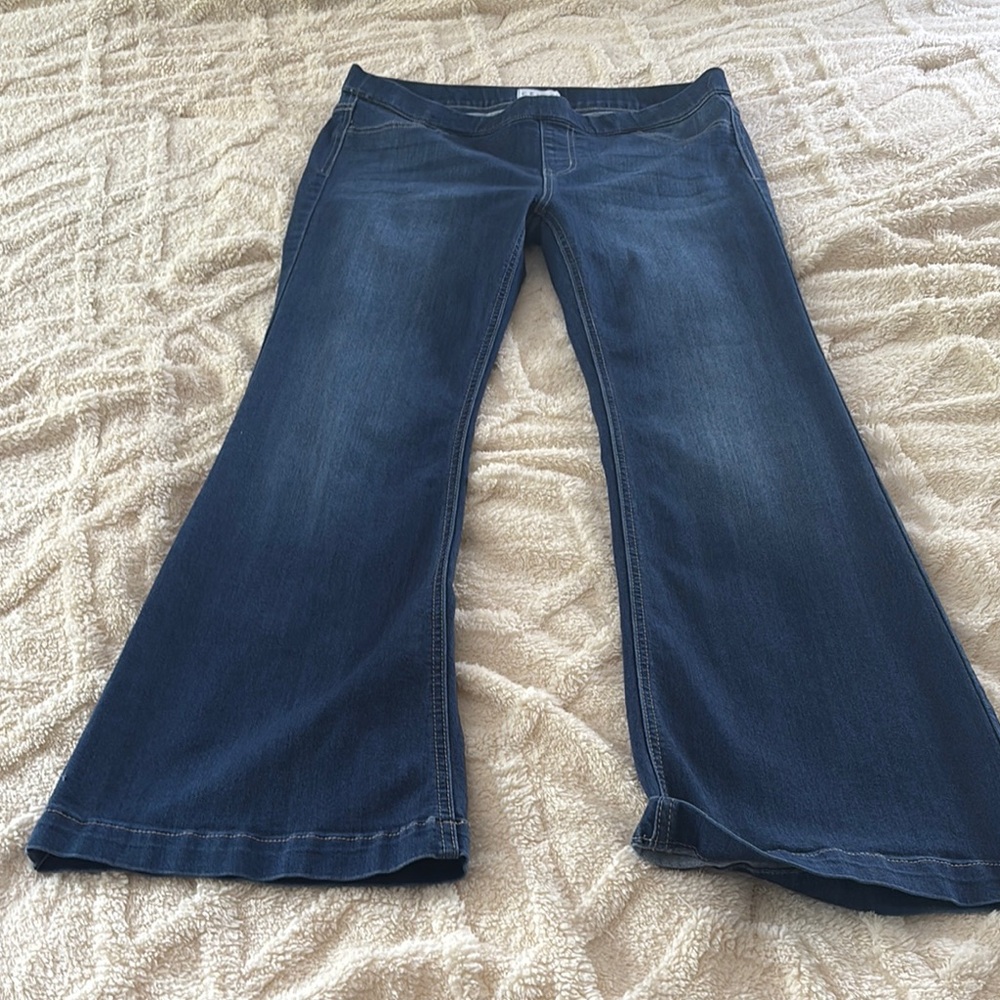 Cello Blue Flare Wide Leg Jeans